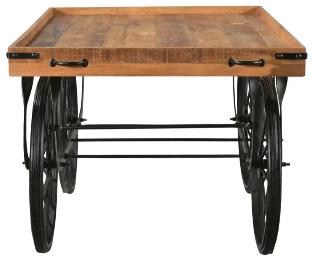 furniture-nabytek.cz - Masívny nočný stolík z mangového dreva, lakovaný, hnedý – 150×94×80 cm