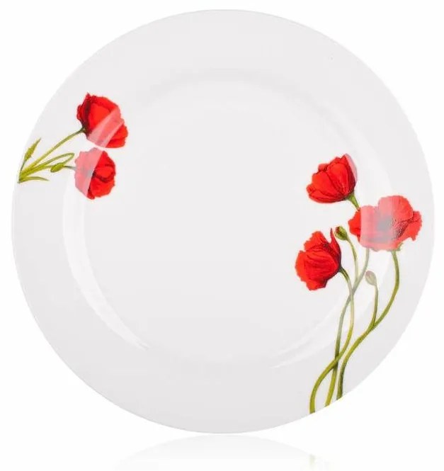 Banquet Red Poppy 18-dielna tanierová súprava