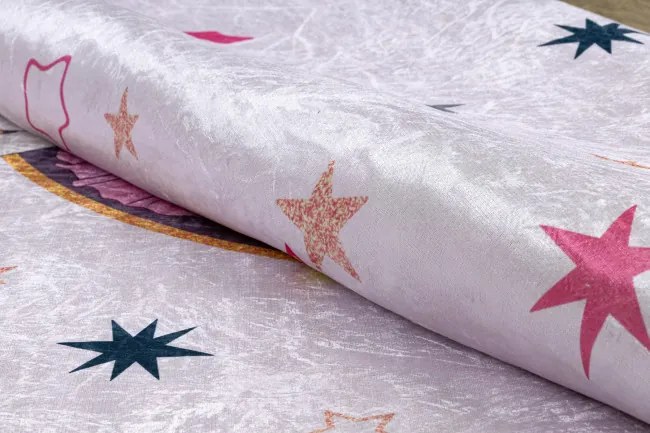 Detský koberec protišmykový BAMBINO 48060 Princezná, ružový