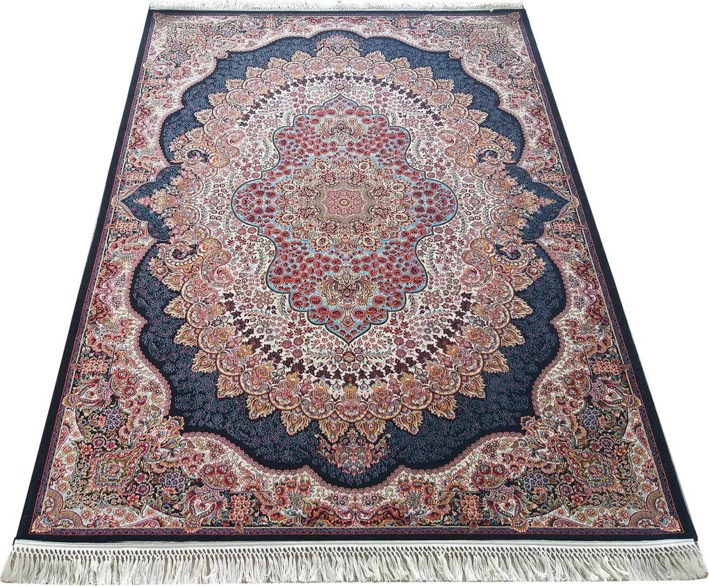 DY Prémiový koberec s exkluzívnym vzorom Pers 04 - modrá Rozmer: 300x400 cm