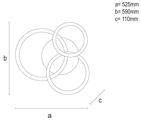 LED Stmievateľné stropné svietidlo LED/90W/230V 3000-6500K + diaľkové ovládanie