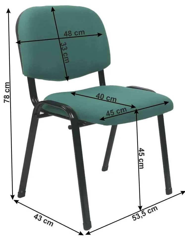 Tempo Kondela Kancelárska stolička, zelená, ISO 2 NEW
