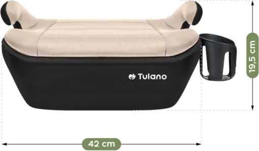 Detský podsedák do auta Cabby 30 béžový / čierny