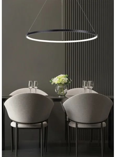 Zuma Line 2023201-BK80 - Závesný LED luster na lanku BRENO LED/36W/230V 3000/4000/6000K