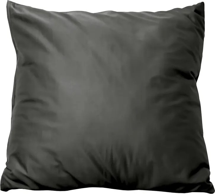 Polášek Povlak na vankúš z bavlneného saténu - Stone grey | 70 x 90 cm