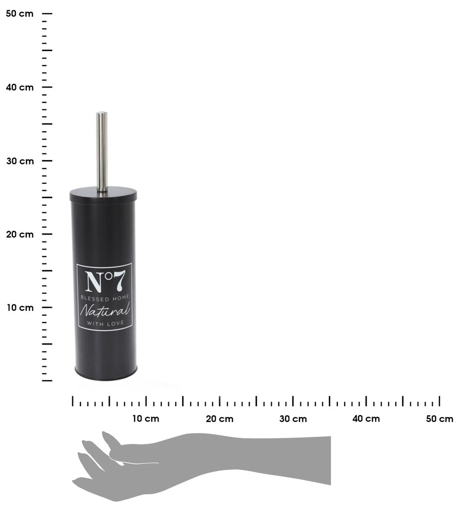 WC kefa Seven, čierna/s chrómovými prvkami