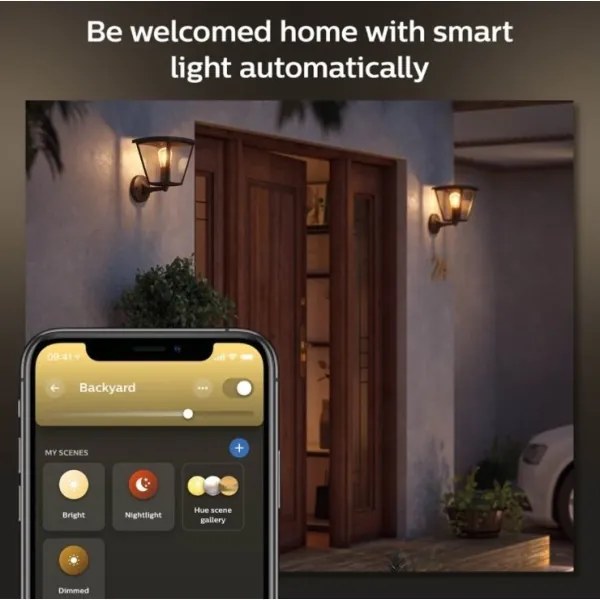 Philips - Vonkajšie nástenné svietidlo INARA Hue 1xE27/7W/230V Wi-Fi IP44