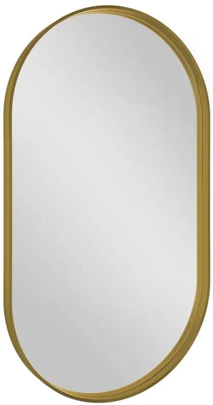 Sapho, AVONA oválne zrkadlo v ráme 40x70cm, zlatá mat, AV400G