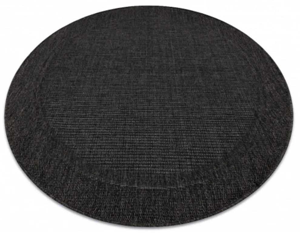 Kusový koberec Dimara čierny kruh 200cm