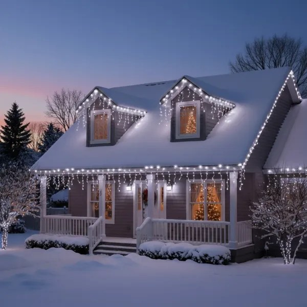 Brilagi - LED vonkajší vianočný reťazec 400 LED / 8 režimov, 23 m, IP44, studená biela