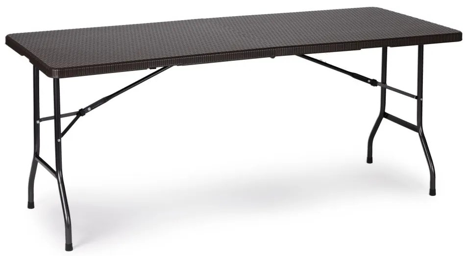 Cateringový stôl 180cm + 2 lavice - ratan