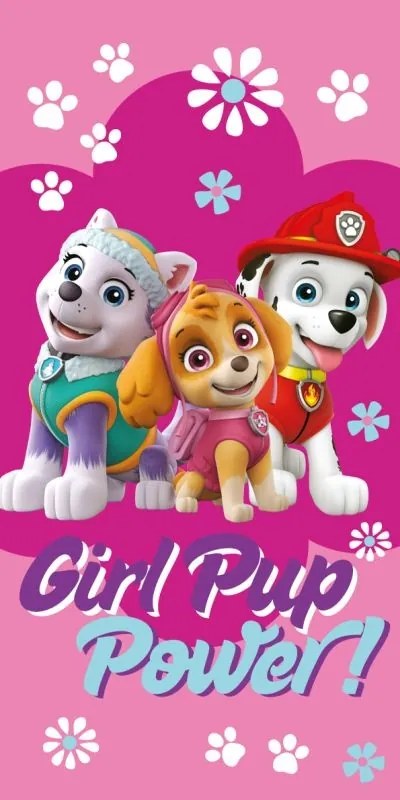 Osuška Paw Patrol Girl Power, 70x140 cm