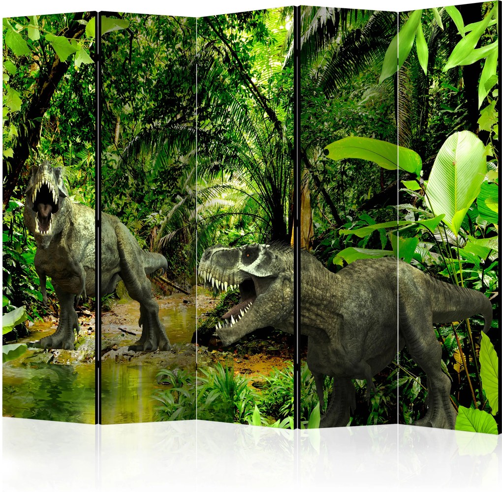 Paraván - Dinosaurs in the Jungle II [Room Dividers] 225x172