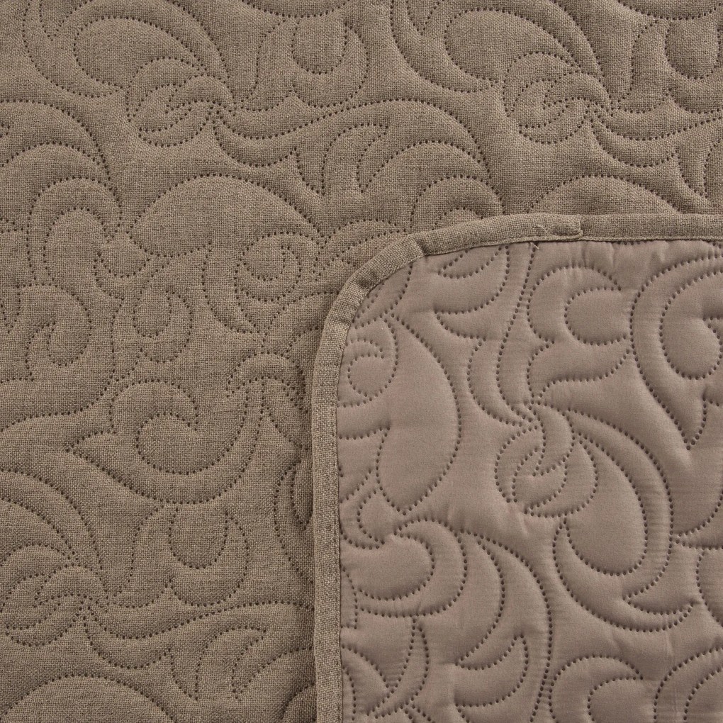 PREHOZ NA POSTEĽ LEN4 170X210 CM HNEDÝ