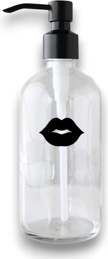 Označto Štítok/nálepka do kúpeľne - Pusa Farba písma: Čierna