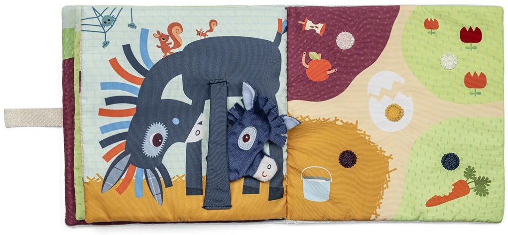 Lilliputiens - textilná knižka - mláďatká