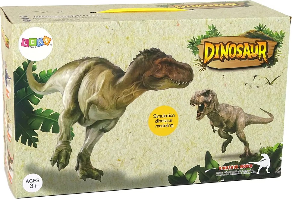 LEAN Toys Dinosaurus na diaľkové ovládanie s parným projektorom hnedý