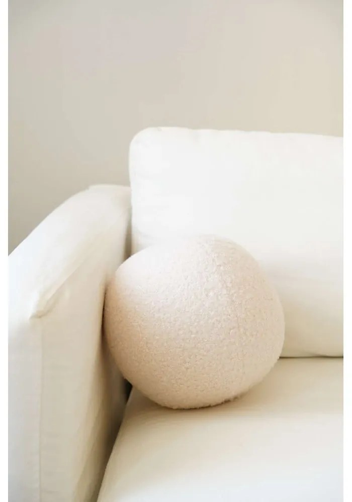 Dekoračný vankúš z materiálu buklé ø 20 cm Top – Mioli Decor