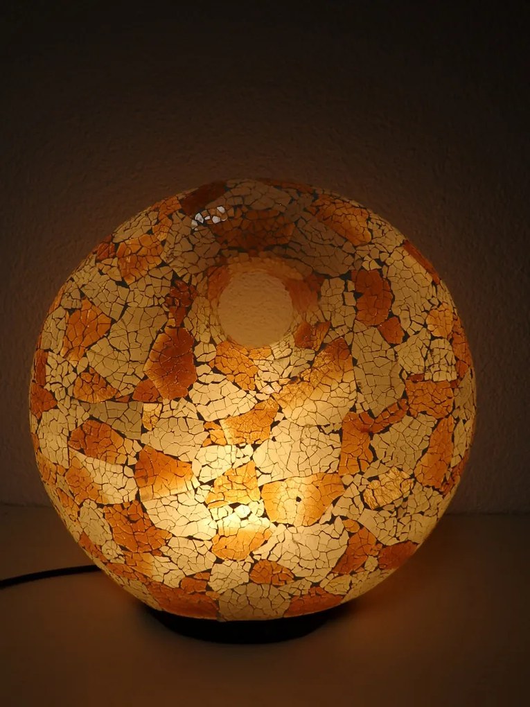 Stolná lampa biela/zlatá DONAT