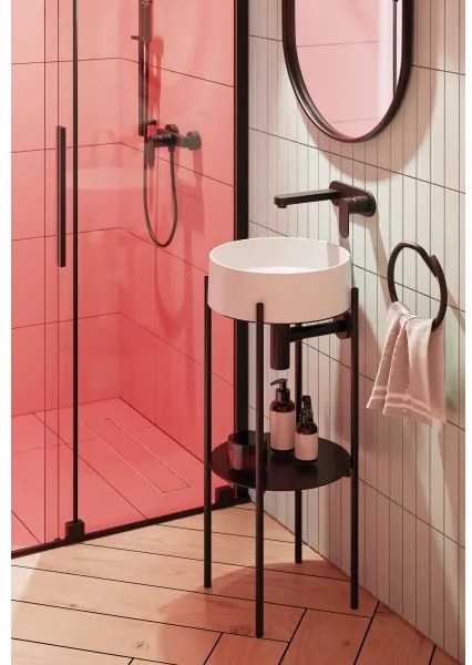 Deante BGA_N54L - umývadlová batéria ALPINIA pre podomietkovú inštaláciu, čierna