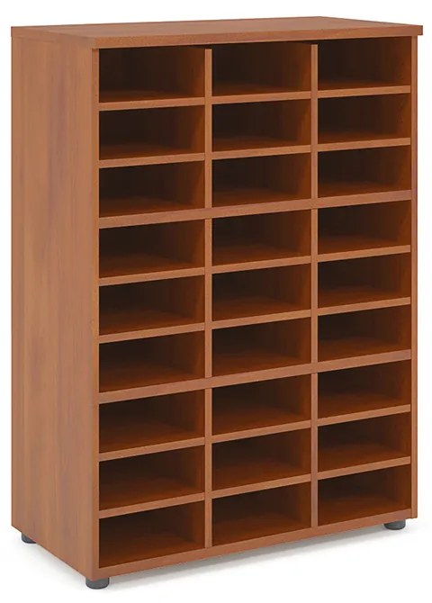 Stredná skriňa s nikou Praktik 80 x 40 x 111,7 cm, tmavý orech