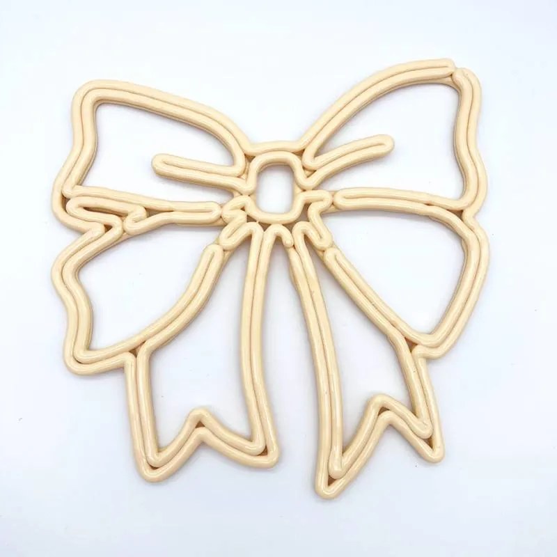 DECOLED Vánoční mašle, 30 cm, bílá