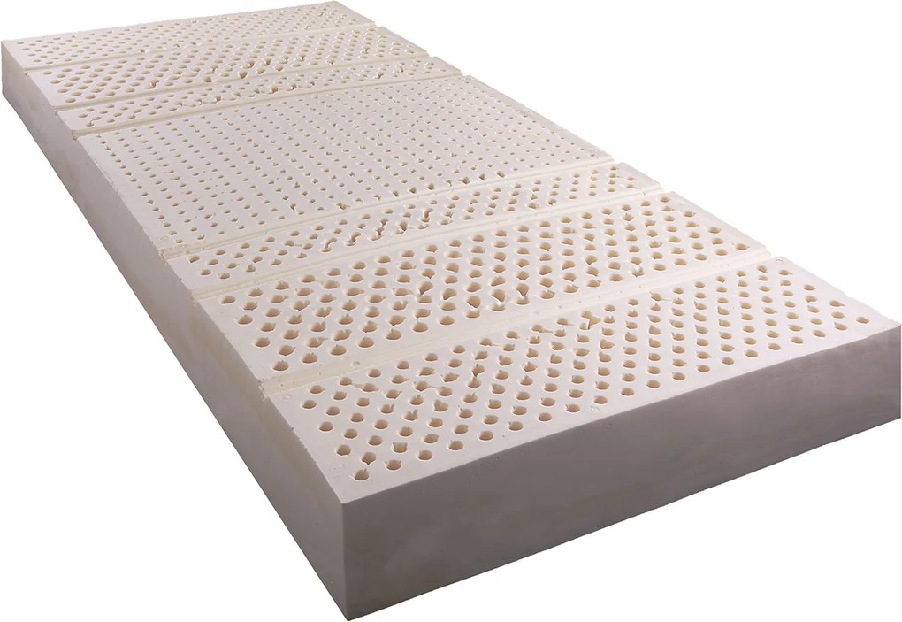 Novaya Latexový 7 zónový matrac MEGAL (tvrdší-T4) Veľkosť: 200 x 120 cm, Materiál: Silver Antipilling (protižmolkovací), Tvrdosť matraca: Tvrdý