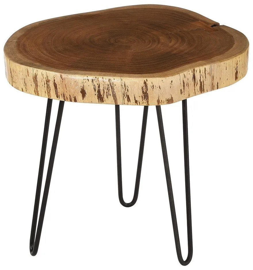 Odkladací stolík s doskou z akácie 46x48 cm Nandri – Premier Housewares
