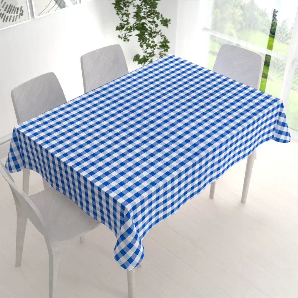 Biante Teflónový obdĺžnikový obrus TF-070 Modro-biela kocka 140x180 cm