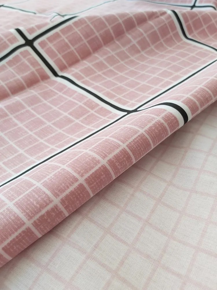Cottonbox obliečka 100% bavlnené renforcé Rony pink - 140x200 / 70x90 cm