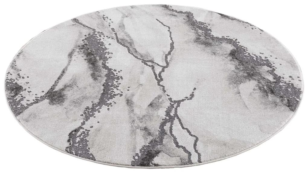 Dekorstudio Moderný okrúhly koberec CHIC 9272 - sivý Priemer koberca: 160cm