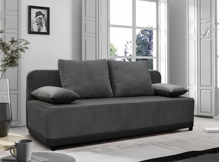 Rozkladacia pohovka SENTIS sivá