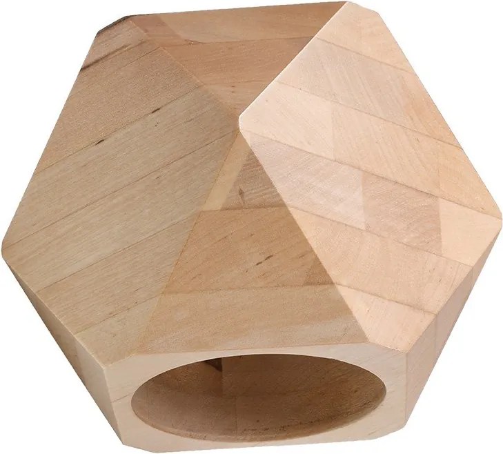 Nástenné svietidlo z masívneho dreva v prírodnej farbe Vige – Sollux