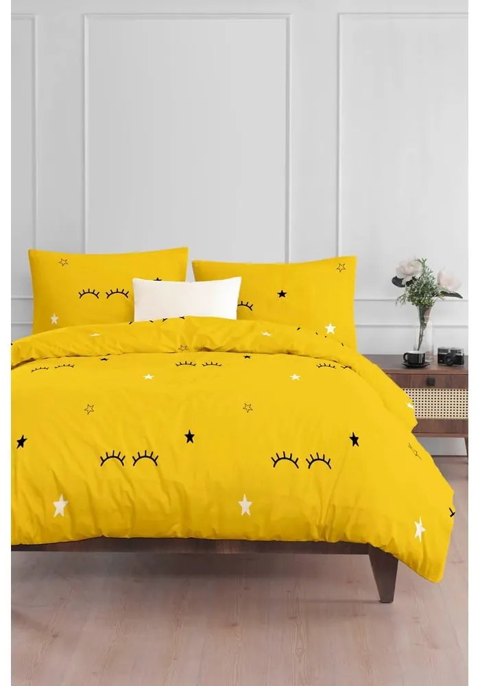 Žlté detské obliečky na jednolôžko 140x200 cm Dide – Mijolnir
