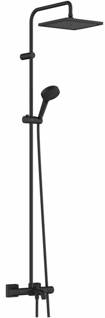 Hansgrohe Vernis Shape - Showerpipe 240 1jet s vaňovým termostatom, čierna matná 26900670