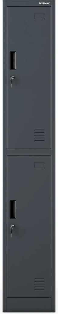 Šatníková skriňa pre zamestnancov antracitová IGOR 1 Plus 316,5 x 1850 x 450 mm