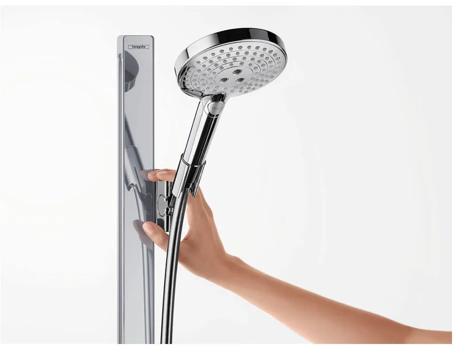 Hansgrohe Raindance Select S, sprchová sada 120 3jet so sprchovou tyčou 90 cm a miskou na mydlo, chrómová, HAN-27648000