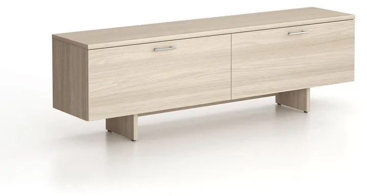 Skrinka nízka SOLID, 1800 x 400 x 550 mm, dub prírodný