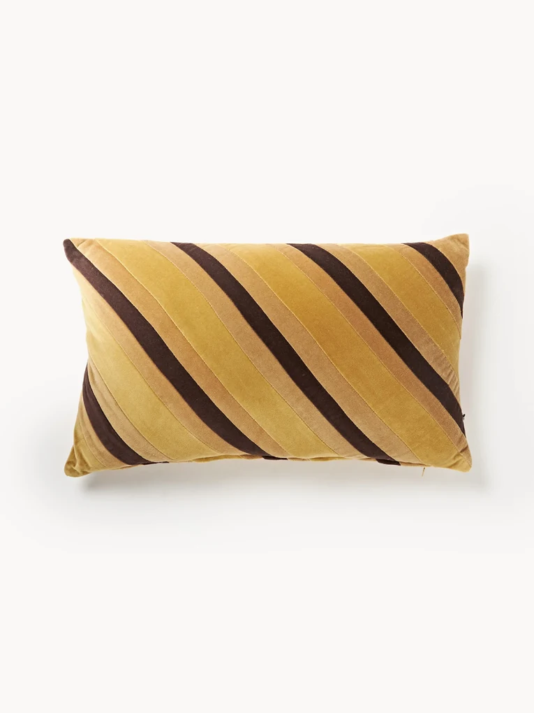 Ručne robený bavlnený vankúš Striped