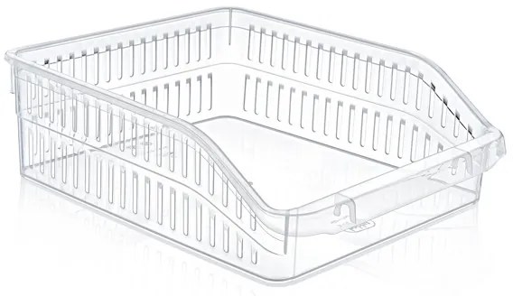Orion Organizér, košík do chladničky aj police - ADEL plochý, priehľadný, 26 x 30 x 10 cm