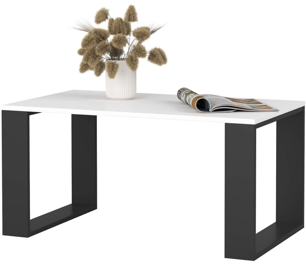 Konferenčný stolík Nox biely/čierny