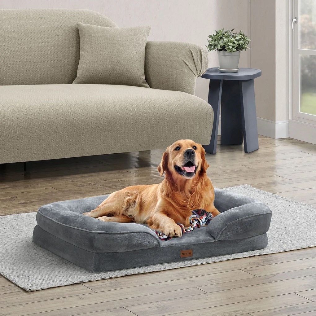 InternetovaZahrada Pelech pre psa Sheena L 98 x 70 cm - šedá