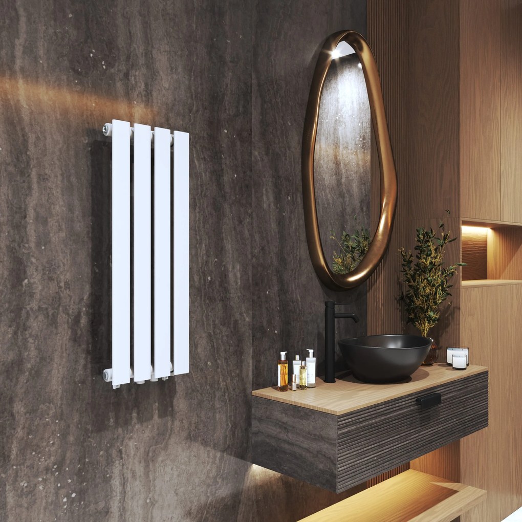 Gamma Vertical, vykurovacie teleso 296x800 mm, 278 W, biela matná, GMA-VERT-800296-WH