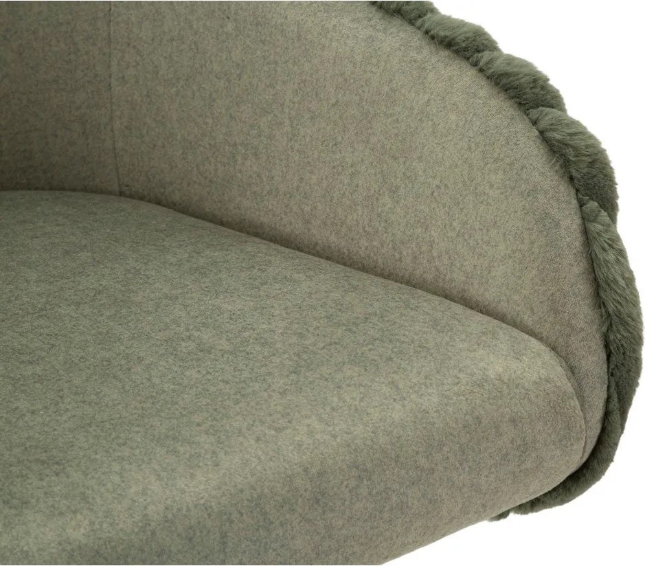 Zelené čalúnené barové stoličky v súprave 2 ks s podrúčkami (výška sedadla 78 cm) Alaska – Mauro Ferretti