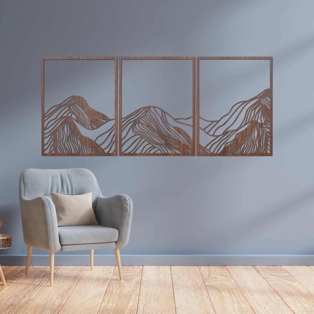 Hory elegantná drevená dekorácia | MAUTANIS: HDF - Javor 80 x 35 cm 4488-99795 HDF0478
