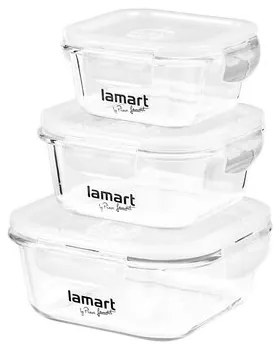 LAMART LT6012 SET 3 DÓZ ČTVERCOVÝCH AIR