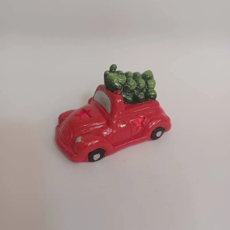 DECOLED Keramické auto, 9,5 x 5,7 x 6,2 cm, teple bílá, 2XLR44