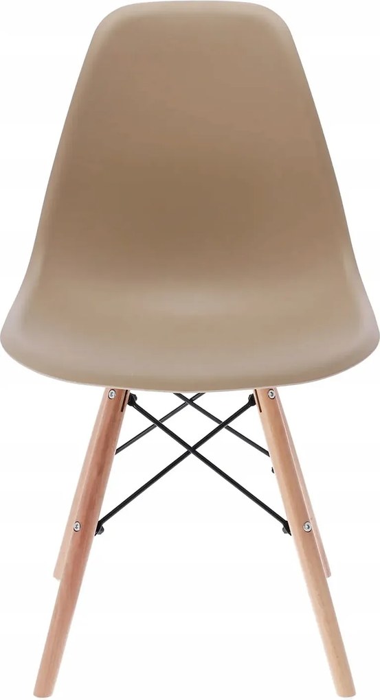Dekorstudio Dizajnová jedálenská stolička v škandinávskom štýle - béžová