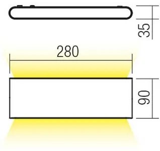 Redo 90452 - LED Vonkajšie nástenné svietidlo KLIPPE LED/24W/230V IP54 antracit