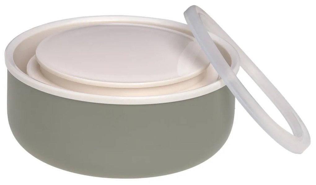 Termoska na jedlo - Happy Prints light olive